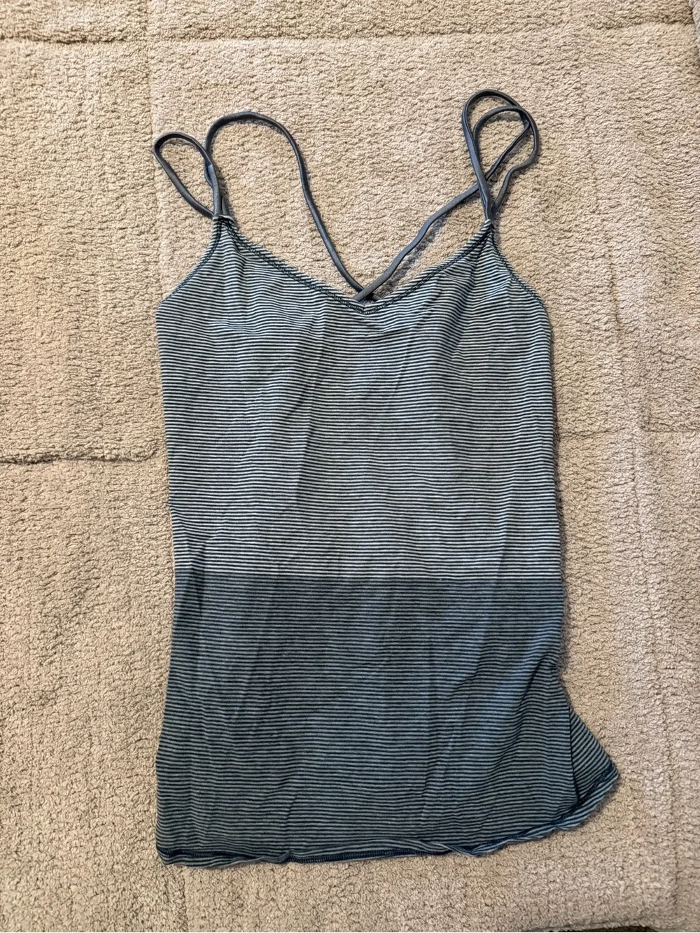 Lululemon Striped Gray Camisole